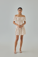 Abby Floral Printed Tiered Skort