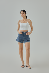 Haley Denim Fringe Shorts