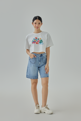 Belle Heart Denim Shorts