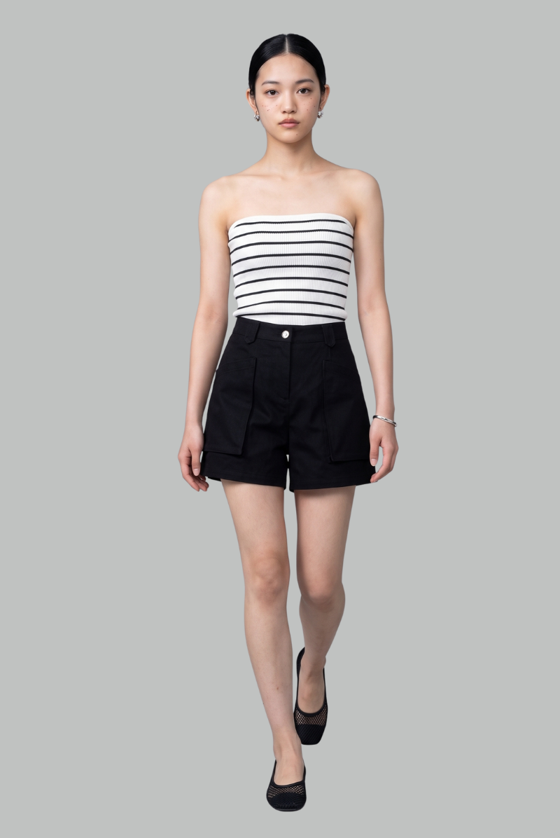Rhea Patch-Pocket Shorts