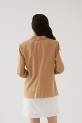 Grazia Double Breasted Blazer in Khaki
