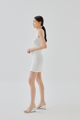 Kandice V-Neck Vest in White