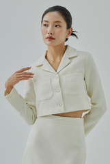 Eri Waffle Textured Blazer