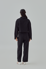 Aida Zip-Up Jacket in Black 