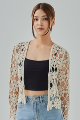 Carys Lace Crochet Cardigan