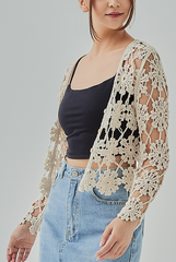 Carys Lace Crochet Cardigan