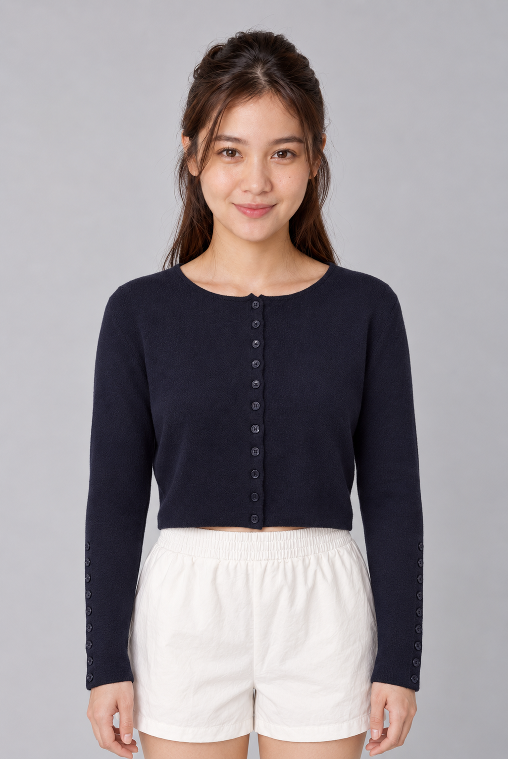 Pixie Buttons Knit Cardigan