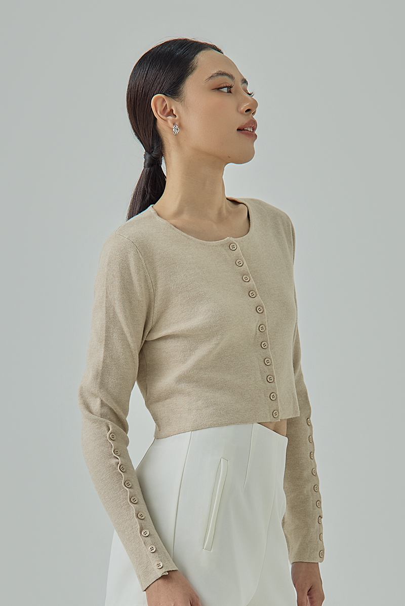 Pixie Buttons Knit Cardigan