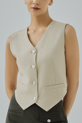 Alfea Tailored Cross-Back Vest