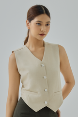 Alfea Tailored Cross-Back Vest