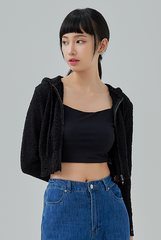 Taffy Distressed Hooded Jacket