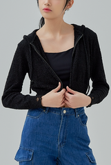 Taffy Distressed Hooded Jacket