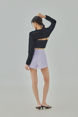 Isabella Hollow Knit Cropped Sweater