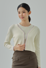 Liz Contrast Knit Cardigan
