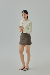 Liz Contrast Knit Cardigan