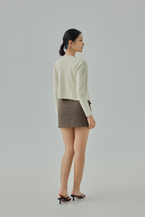 Liz Contrast Knit Cardigan