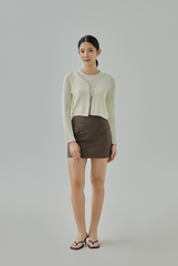Liz Contrast Knit Cardigan