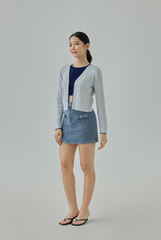 Liz Contrast Knit Cardigan