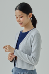 Liz Contrast Knit Cardigan