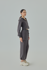 Ainsley Cropped Zip Hoodie Jacket