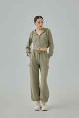 Ainsley Cropped Zip Hoodie Jacket