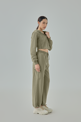 Ainsley Cropped Zip Hoodie Jacket