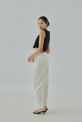 Talia Front Self-Tie Closure Vest Outer Top