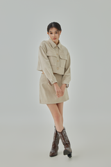 Loxley Cropped Plaid Jacket