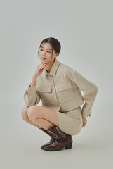Loxley Cropped Plaid Jacket