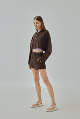 Isla Cropped Zip-Up Jacket