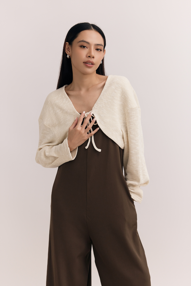 Elyse Tie-Front Knit Cardigan