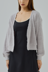 Auslyn Furry Knit Cardigan