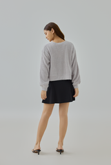 Auslyn Furry Knit Cardigan