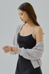 Auslyn Furry Knit Cardigan