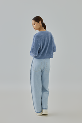 Auslyn Furry Knit Cardigan