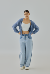 Auslyn Furry Knit Cardigan