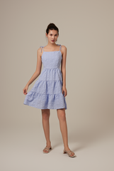 Iris Tri-Tiered Dress in Periwinkle