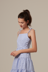 Iris Tri-Tiered Dress in Periwinkle