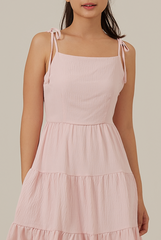 Emma Camisole Tie Tiered Dress