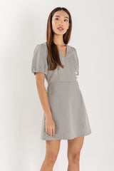 Lia Puff Sleeve Dress in Black
