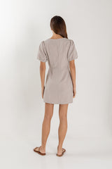 Lia Puff Sleeve Dress in Lilac