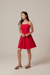 Trina Cami Dress in Red