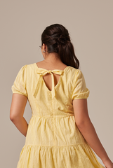 Lilian Tiered Dress in Butter