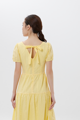 Lilian Tiered Dress in Butter