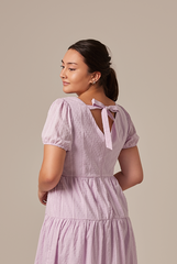 Lilian Tiered Dress in Lavender