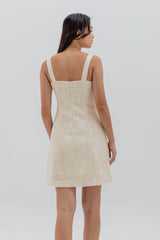 Alexis Square Neck Dress in Daffodil