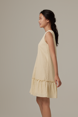 Marley Ruffled Dress in Daffodil