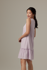 Marley Ruffled Dress in Lilac