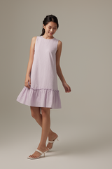 Marley Ruffled Dress in Lilac