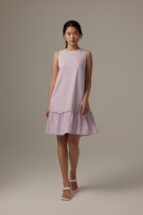 Marley Ruffled Dress in Lilac